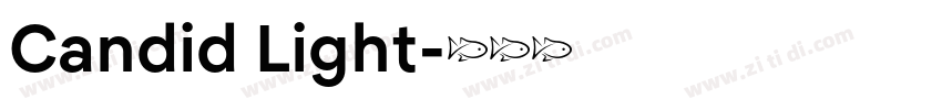 Candid Light字体转换
